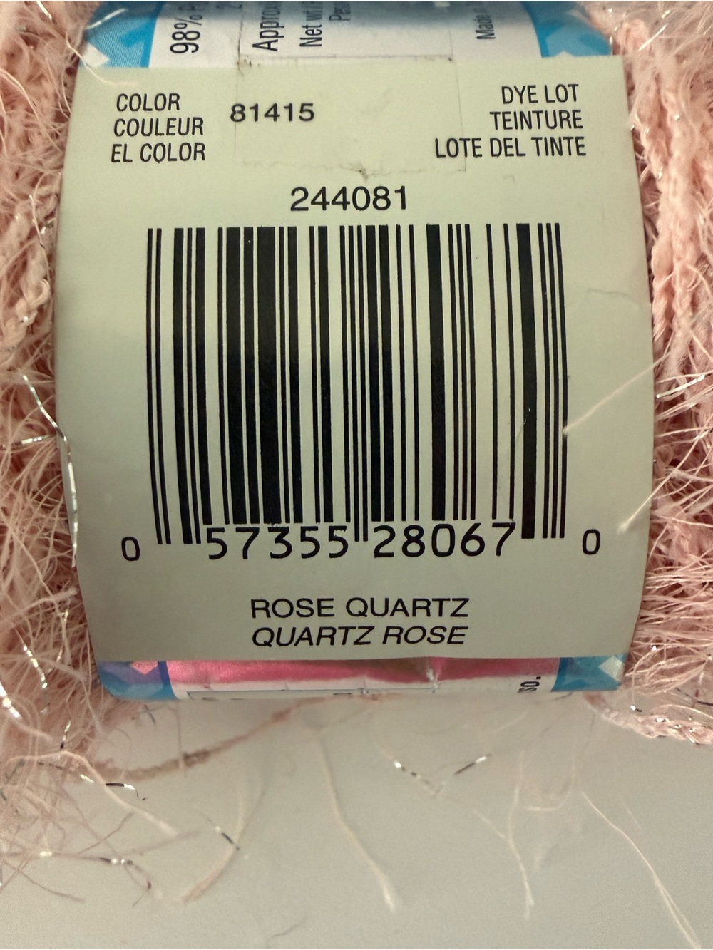 10 Patons Silverlash Eyelash Yarn Bundle - Black, Light Blue & Light Pink - Picture 16 of 16